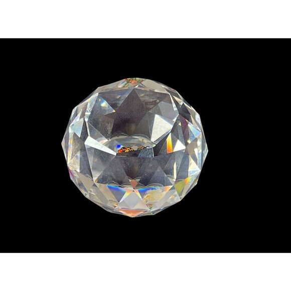 Faceted Crystal Ball Paperweight Traditional Dancing Figures "Gruss Aus Tirol" - Picture 2 of 5